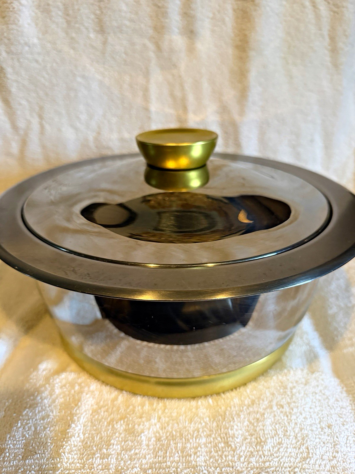 Vintage 1981 Kuhn Rikon Durotherm 22cm Thermal Serving Casserole Pot Swiss Made