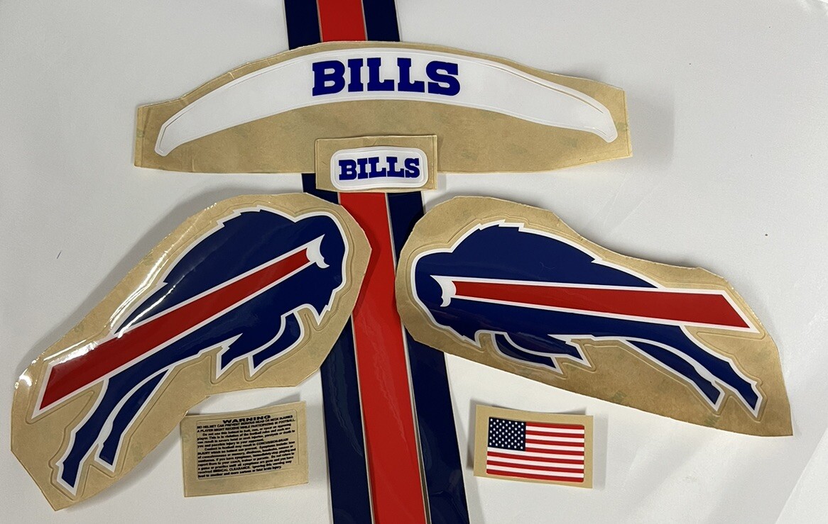 Bills Full Size Football Helmet Decals Speed Set Highest Quality 20 Mi Bills Full Size Football Helmet Decals Speed Set Highest Quality 20 Mi