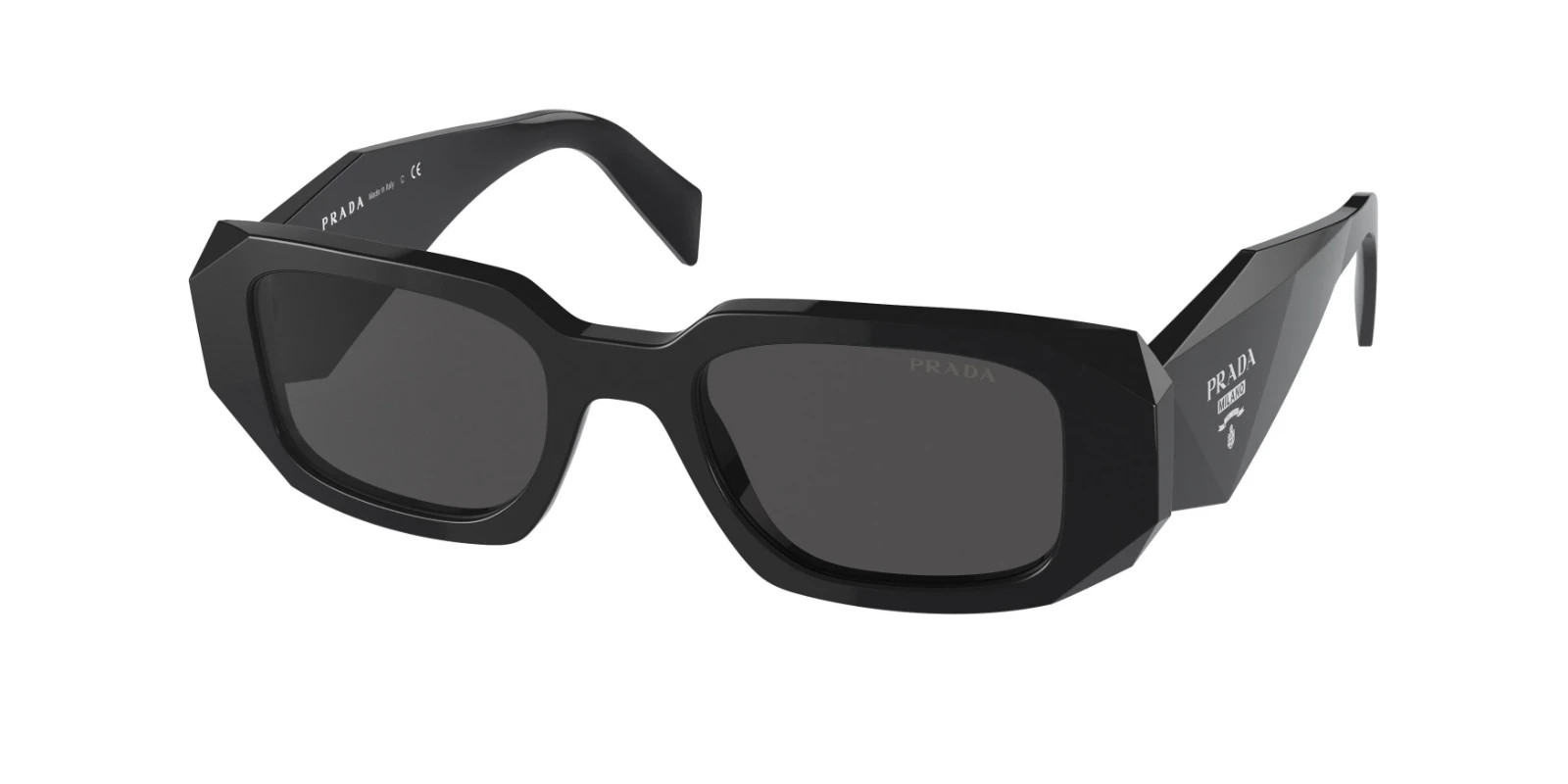 Prada PR17WS Sunglasses 49 mm Black / Dark Grey Lens (Unisex) Prada PR17WS Sunglasses 49 mm Black / Dark Grey Lens (Unisex)