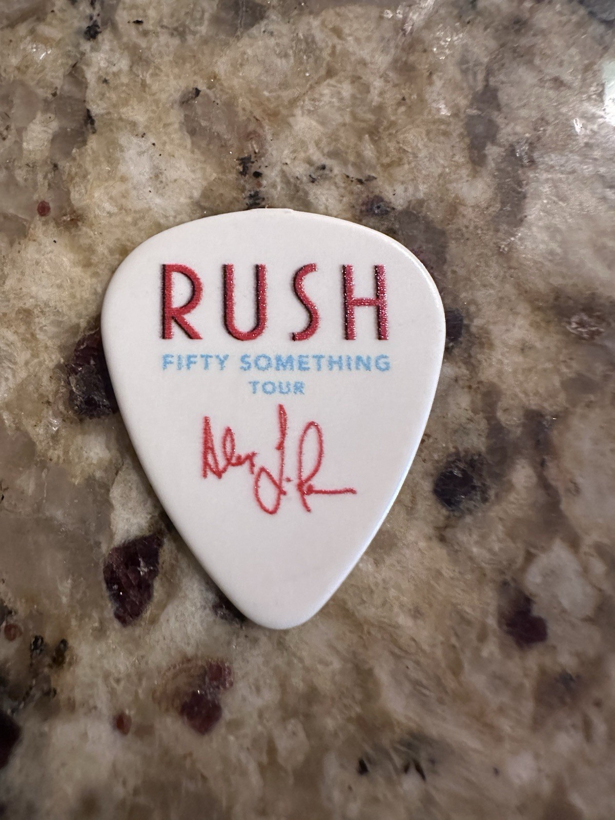 Rush Guitar Pick Fifty Something Tour 2026 Rush Guitar Pick Fifty Something Tour 2026