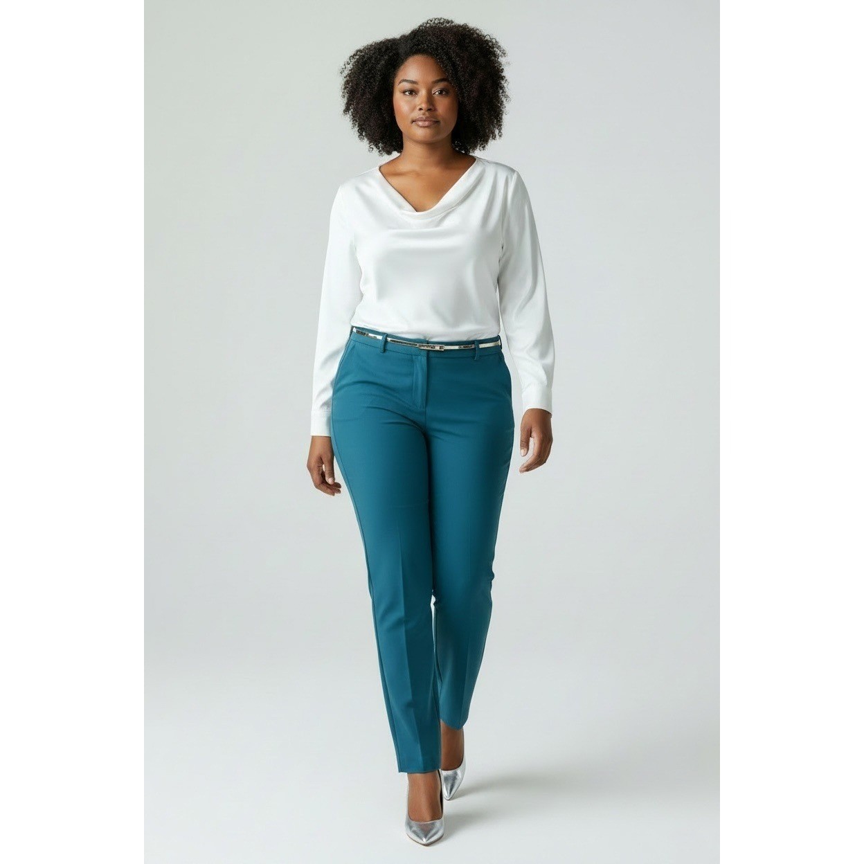Talbots Hampshire Curvy Ankle Pants Teal Women\'s Size 20 Chic Meets Comfort