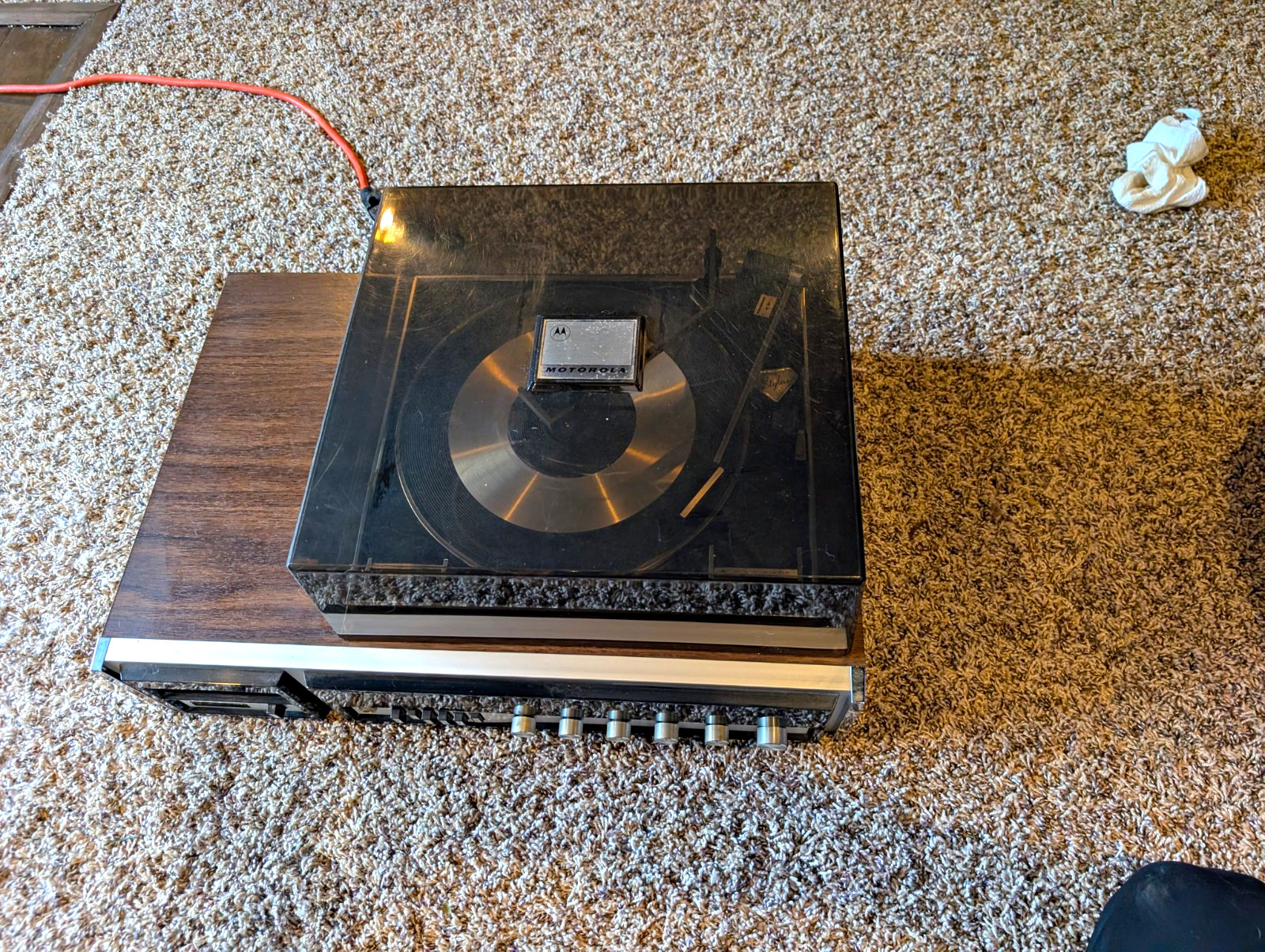 Vintage Motorola Solid State AM/FM Turntable Stereo Receiver Model FH 213 JW Vintage Motorola Solid State AM/FM Turntable Stereo Receiver Model FH 213 JW