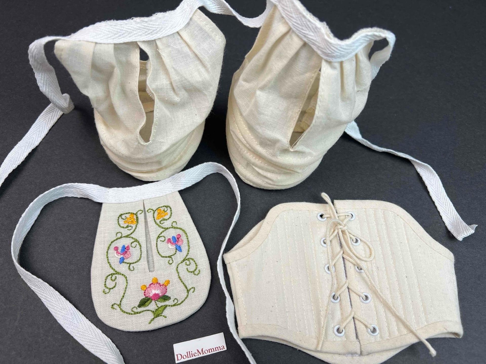 American Girl Felicity Stays~Pocket & Hoops Undergarments SET Pleasant Company