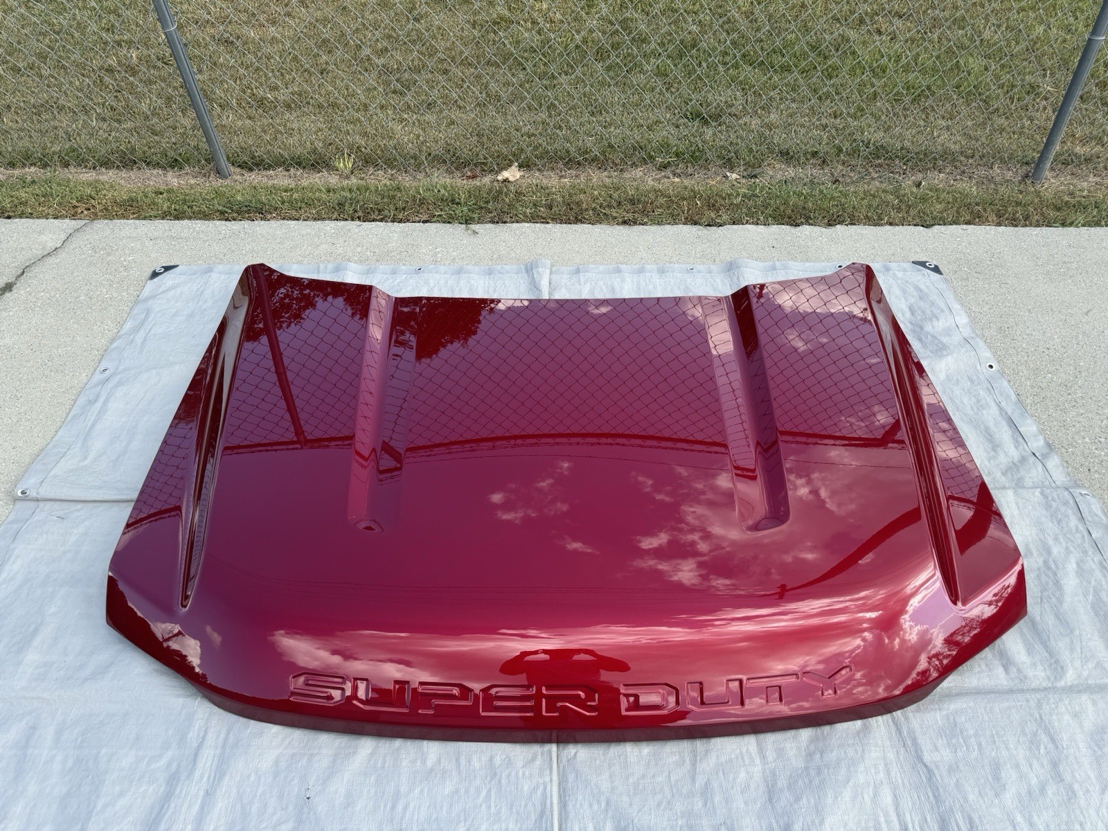 2023-2025 Ford F250 F350 Rapid Red New OEM Hood ** NO SHIPPING ** 
