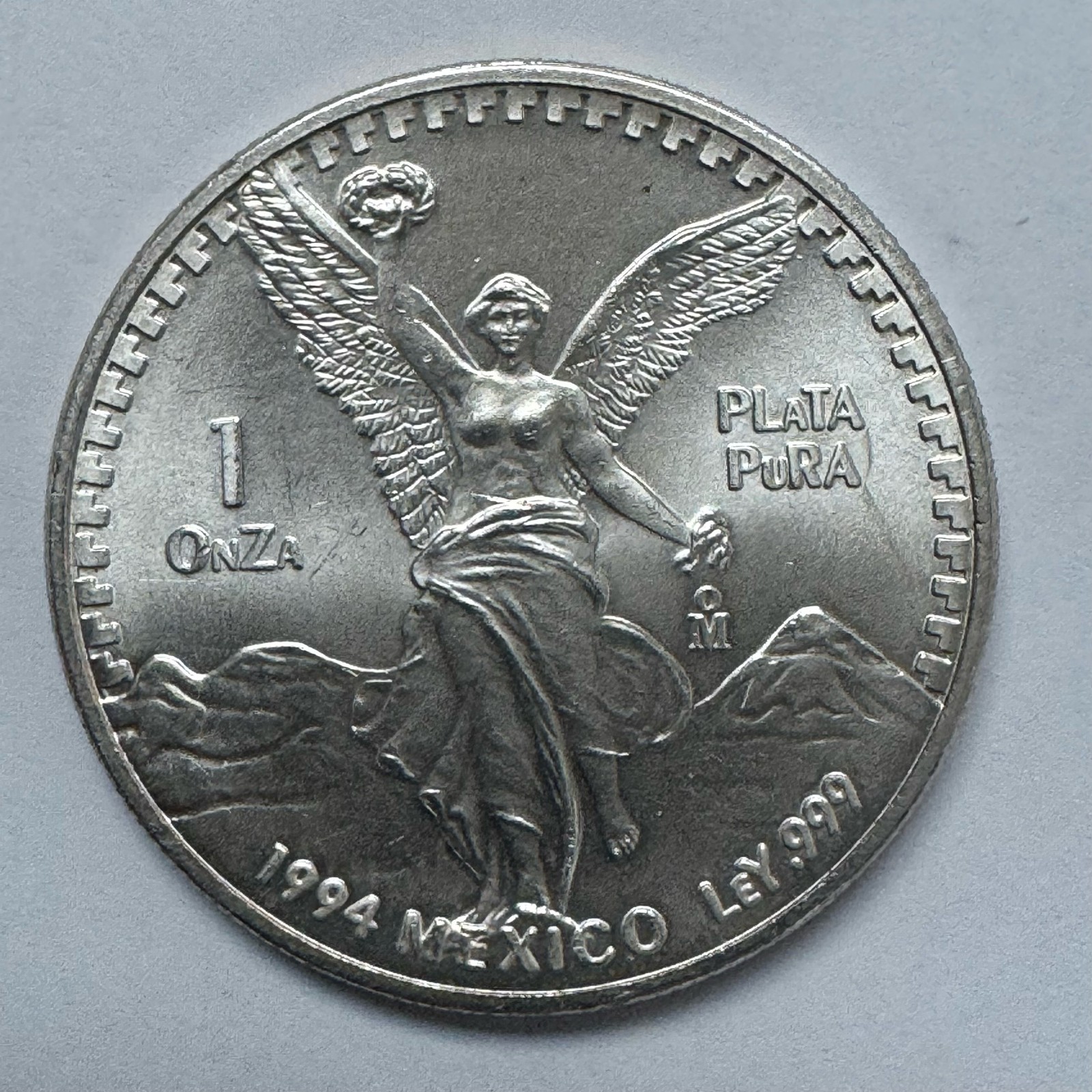 1994 Mexico Libertad 1 Onza Plata Pura 1 oz .999 Fine Siver