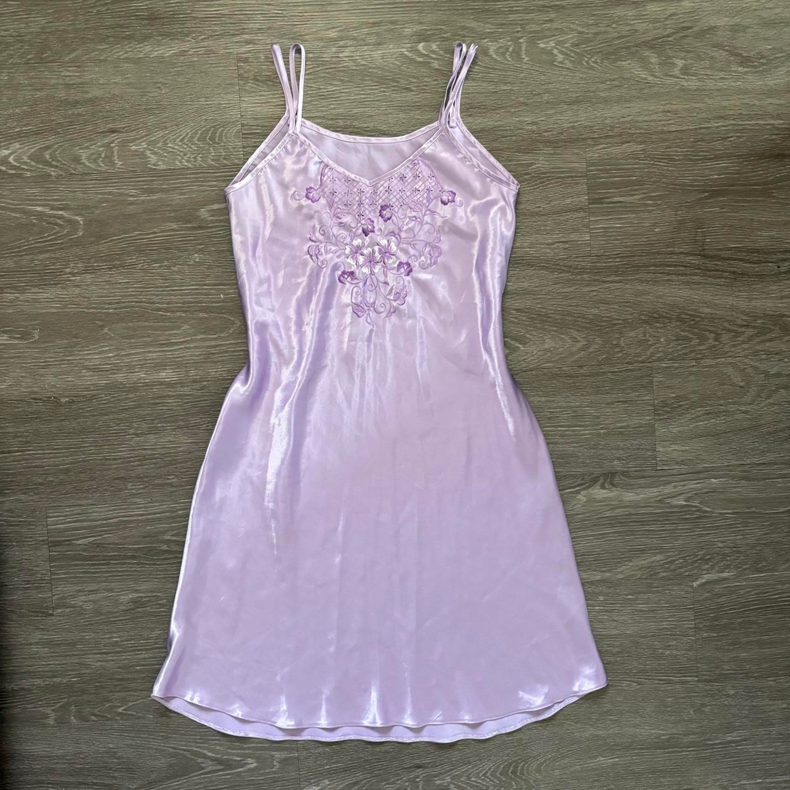 Vintage 2000s coquette silky pastel dress
