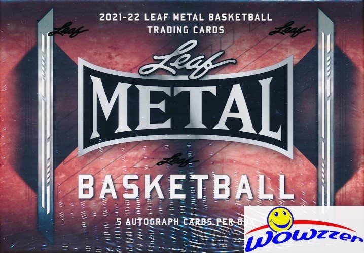 2021/22 Leaf METAL Basketball Factory Sealed HOBBY Box-5 AUTOGRAPHS Loaded