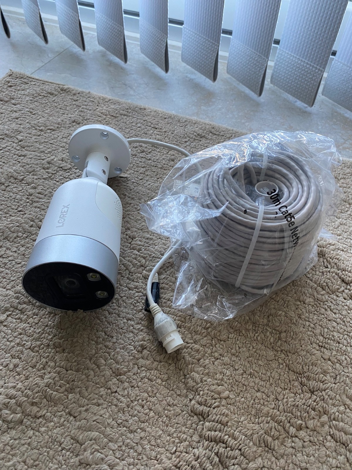 Lorex 8mp Smart 4k Ultra HD IP Night Vision Security Video Camera White E891AB