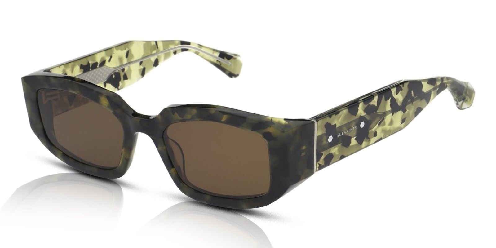 AllSaints Sunglasses Women\'s Arlon ALS5014 120 Camo Tortoise/Brown