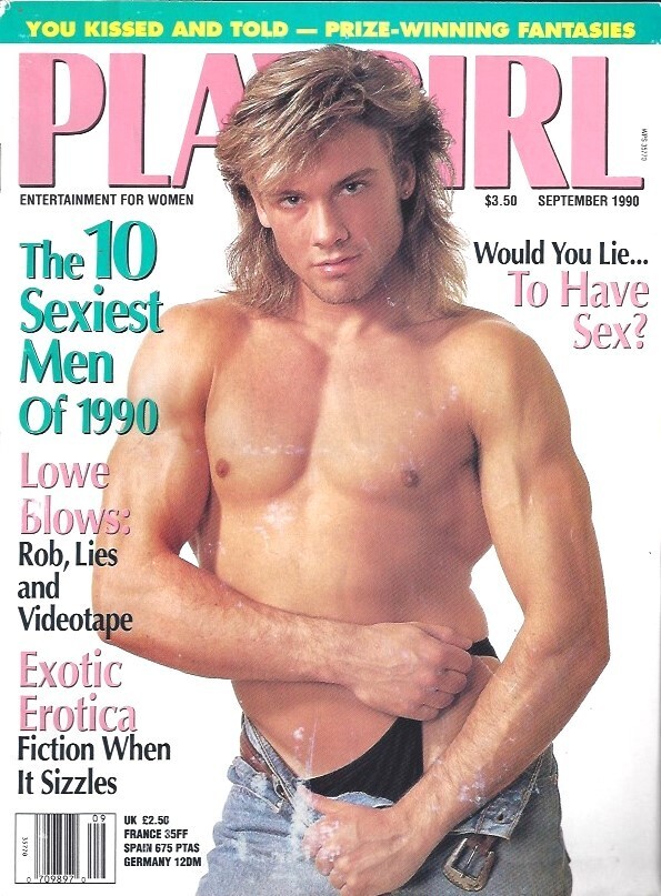 PLAYGIRL Sept \'90 THE 10 SEXIEST MEN OF 1990, Collector\'s Issue, KISSED & TOLD
