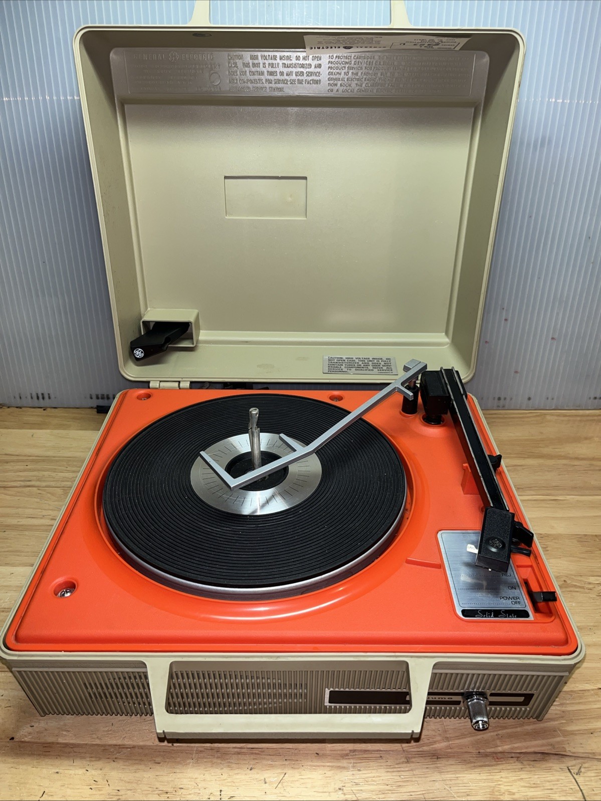 Vintage General Electric V638H Automatic Solid State Record Player - WORKS