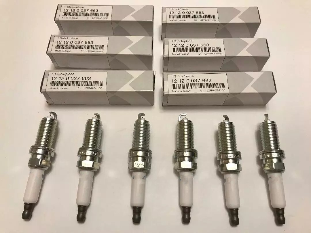 6 NEW OEM Performance Power Spark Plugs LZFR6AP11GS  12120037663