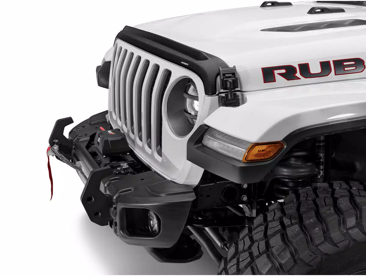 Husky Aeroskin II Bug Shield Fits 07-18 Wrangler JK Includes 4Dr Textured Blk Husky Aeroskin II Bug Shield Fits 07-18 Wrangler JK Includes 4Dr Textured Blk