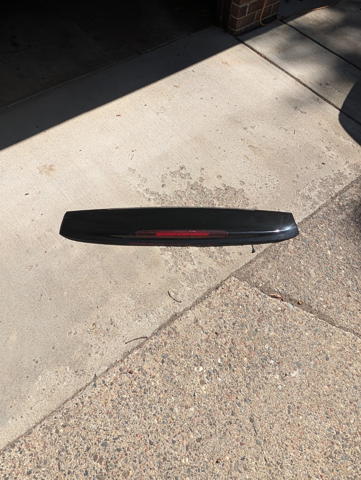 02-09 GMC Envoy Buick Rainier Hatch Liftgate Black Spoiler Third Brake Light OEM