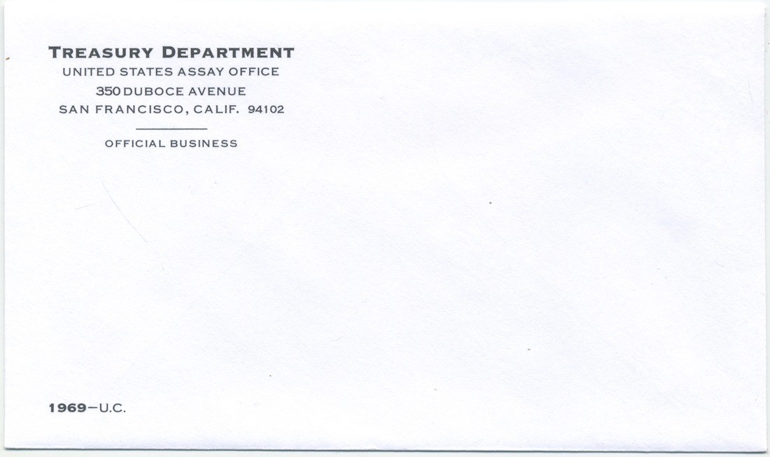 1969 U.S. MINT SET ENVELOPES *NO COINS*