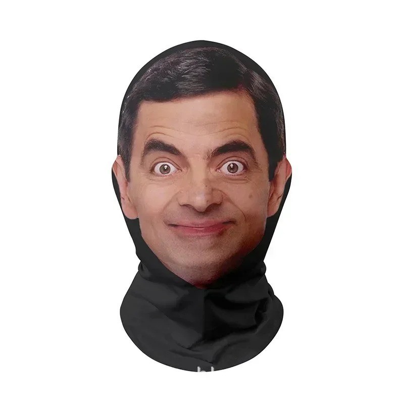 Realistic 3D Face for Men Women Cosplay Mask Full Face Hip Hop Balaclava Hood