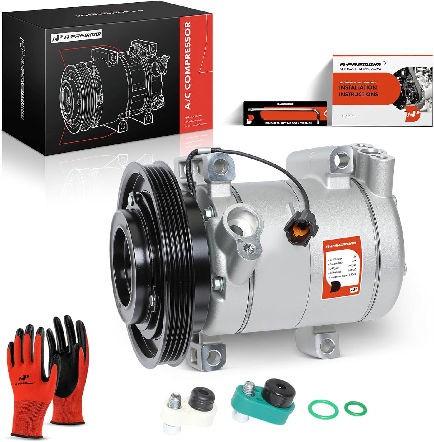 1999-2004 Nissan Frontier Xterra 3.3L AC Compressor with Clutch