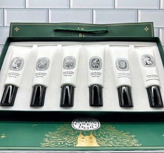 Diptyque Limited Edition 6-Piece Perfumed Hand Cream Gift Set Holiday NEW RARE