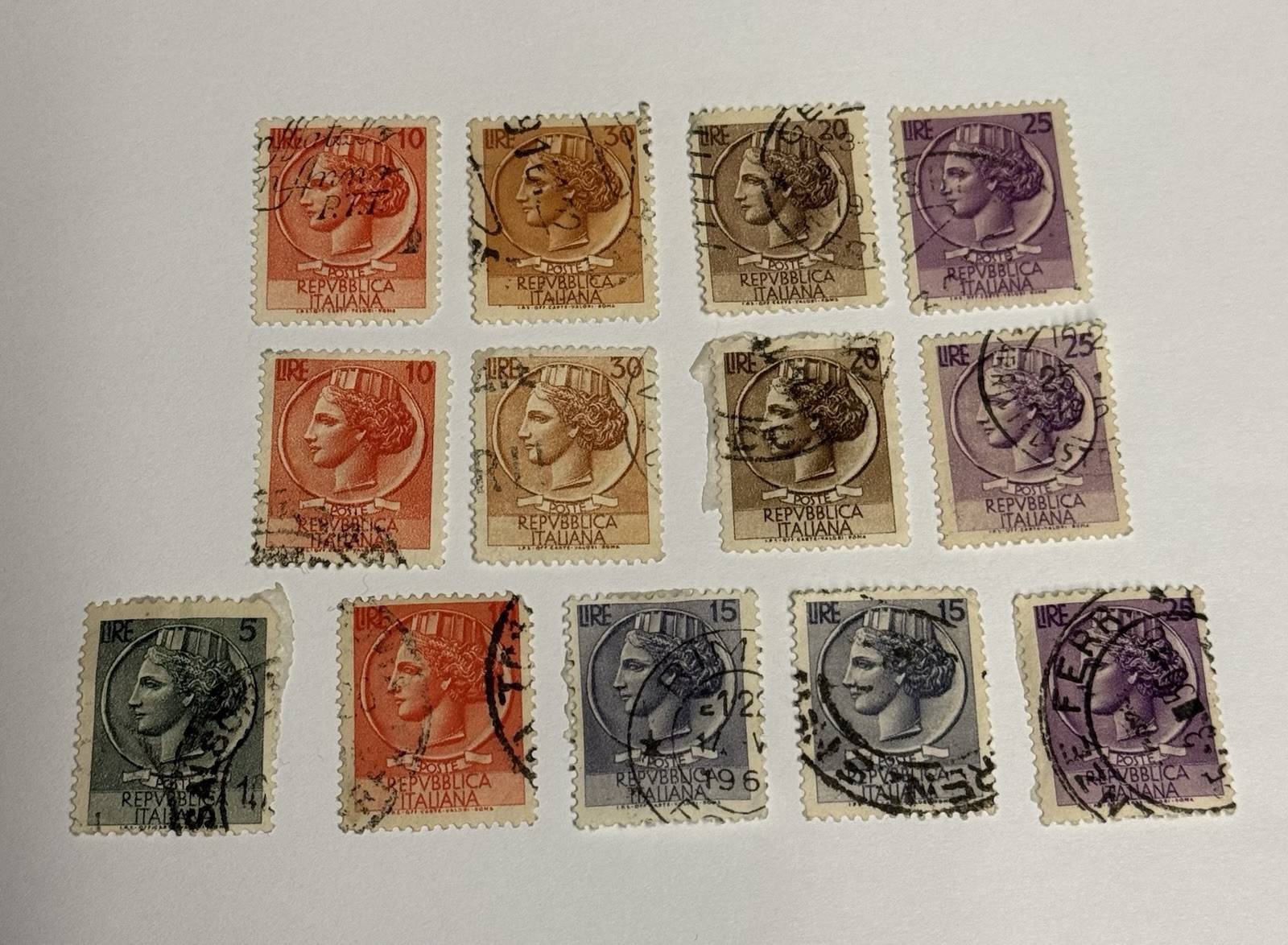 Poste Repvbblica Italiana Stamps Poste Repvbblica Italiana Stamps