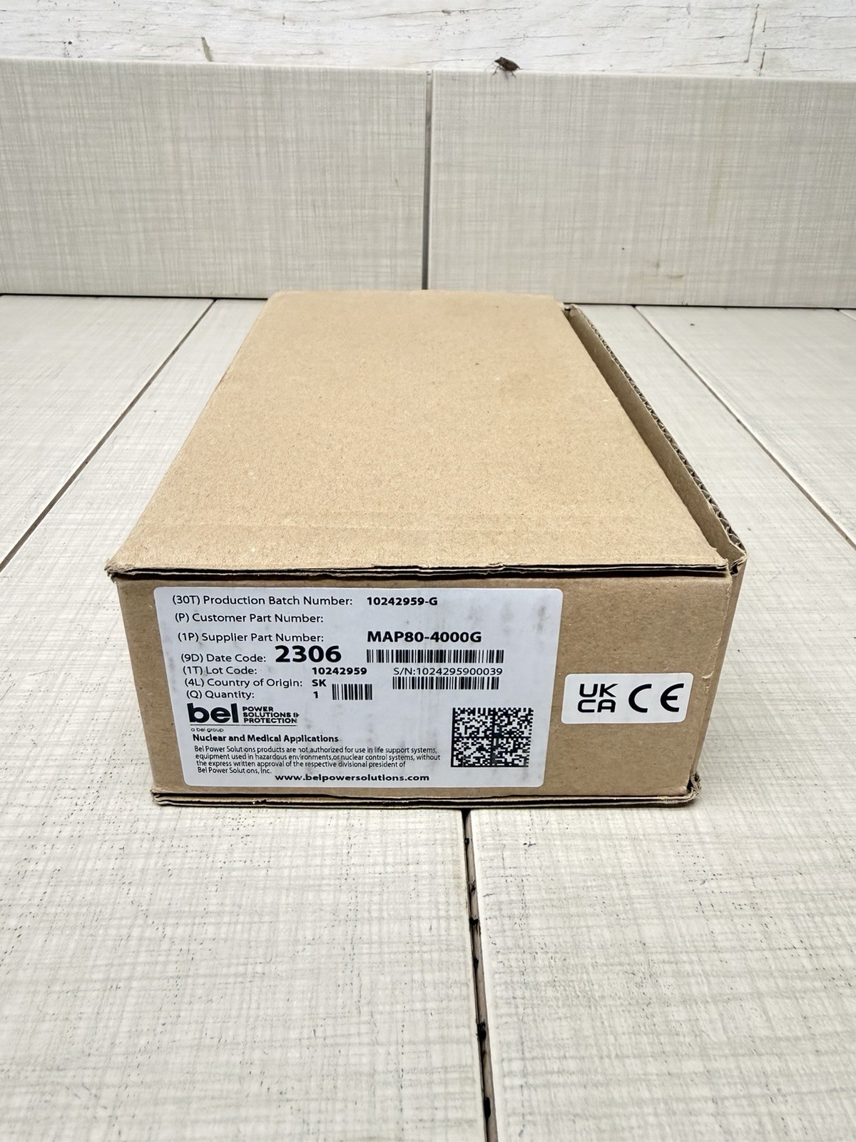 BEL POWER SOLUTIONS MAP80-4000G POWER SUPPLY, NEW