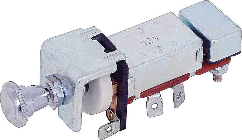 Universal Headlight Switch w/ Dash Light Dimmer 12 Volt 30 Amp Universal Headlight Switch w/ Dash Light Dimmer 12 Volt 30 Amp