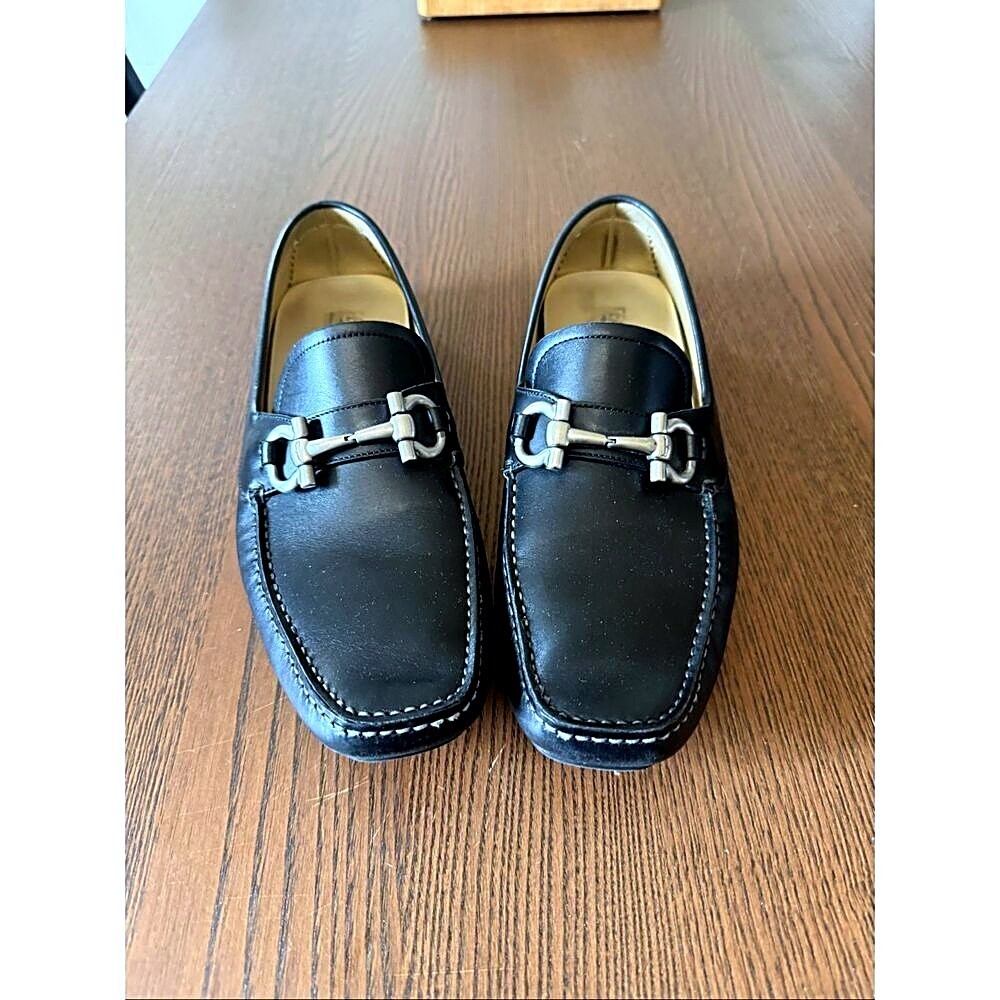 Salvatore Ferragamo Parigi leather driving loafers men\'s size 10 Salvatore Ferragamo Parigi leather driving loafers men\'s size 10