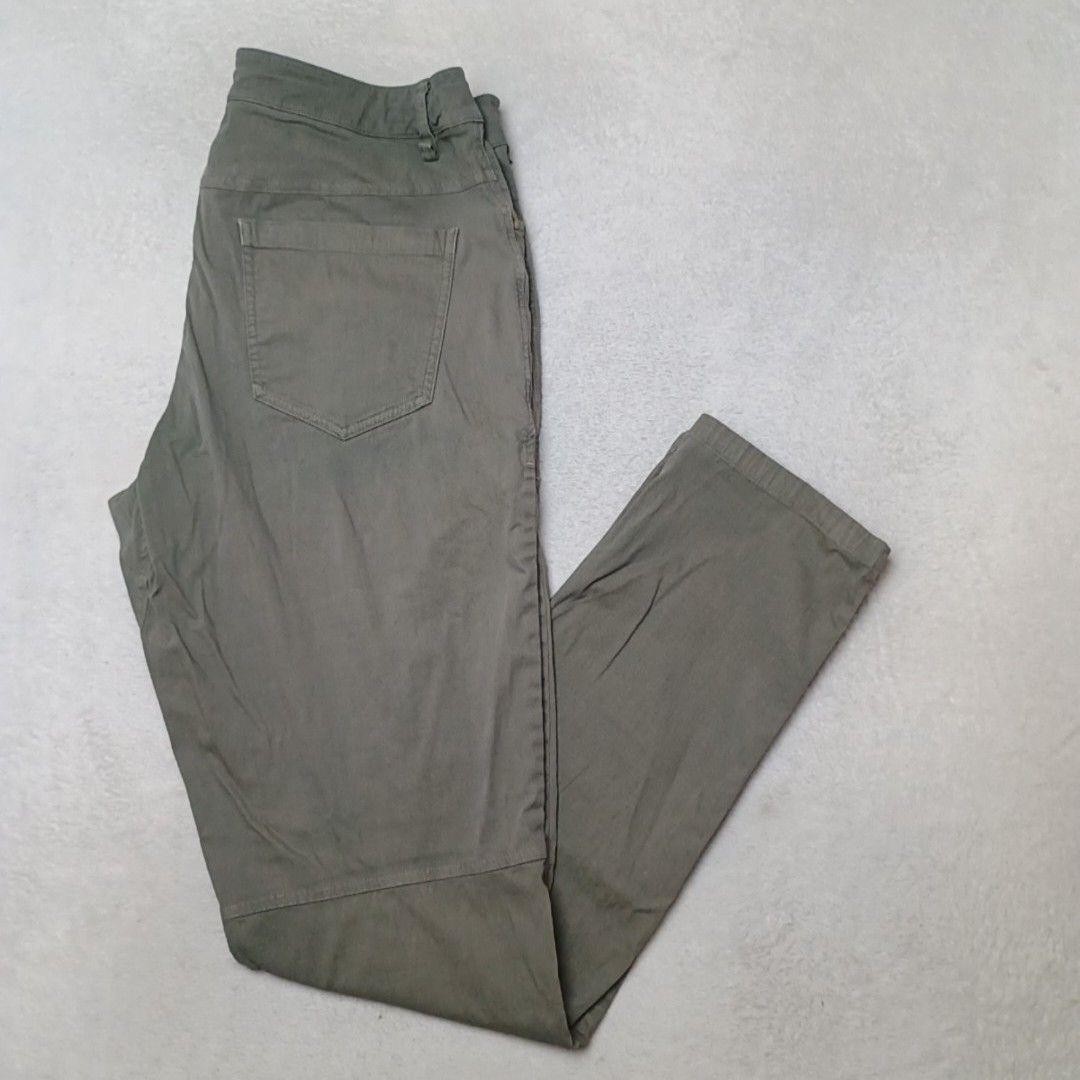 Lululemon Pants Mens 32x32 Green Straight Regular Pockets Zip Closure Commuter