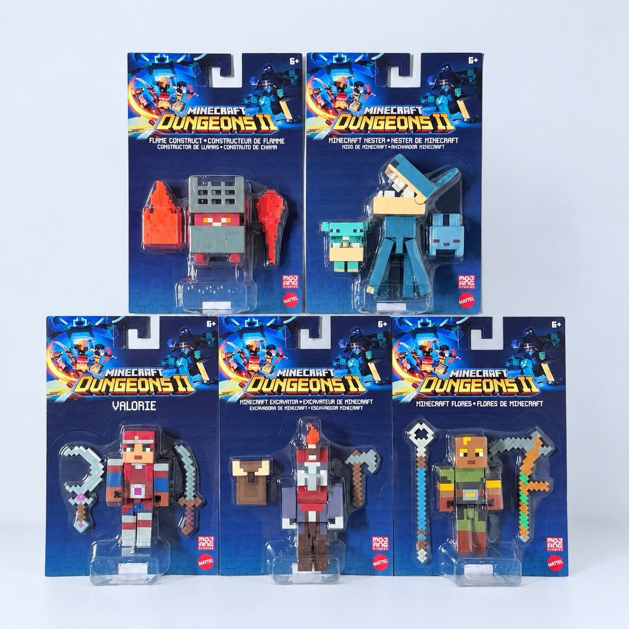 Minecraft Dungeons II Action Figure Full Set of 5 Mattel Minecraft 2026 New