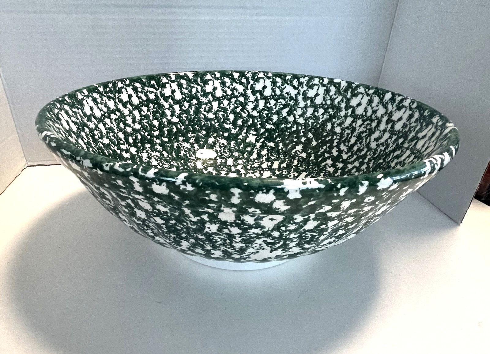 Spongeware Serving Bowl Roma Inc Made in Italy Hand Painted 12