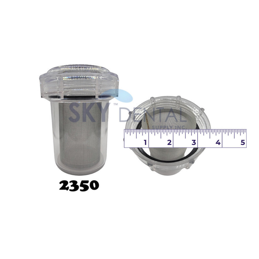 8x Dental Evacuation Canister Suction Vacuum Traps Filter 2300 (3 ½ x 4 ⅜)