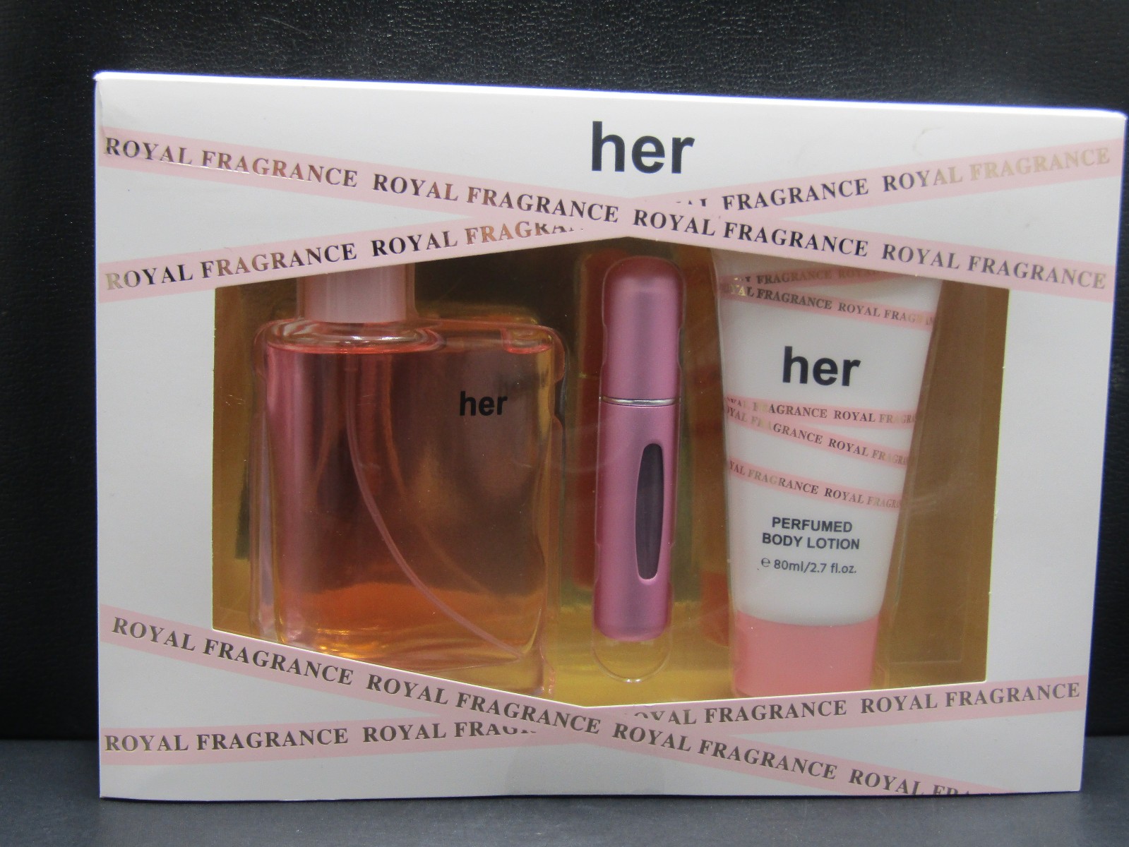 Royal Fragrance Her Gift Set Perfume Perfumed Body Lotion Sealed Box Royal Fragrance Her Gift Set Perfume Perfumed Body Lotion Sealed Box