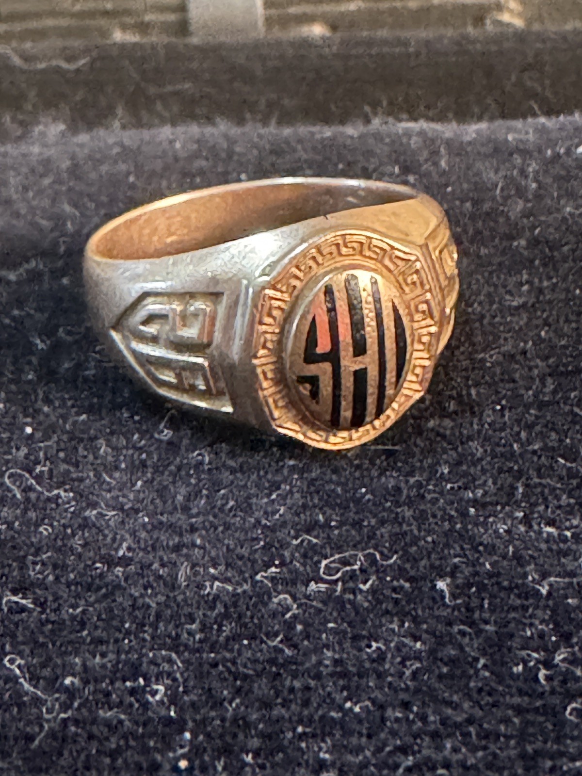 Antique Mens Art Deco 1926 10K Gold Class Ring Size 7
