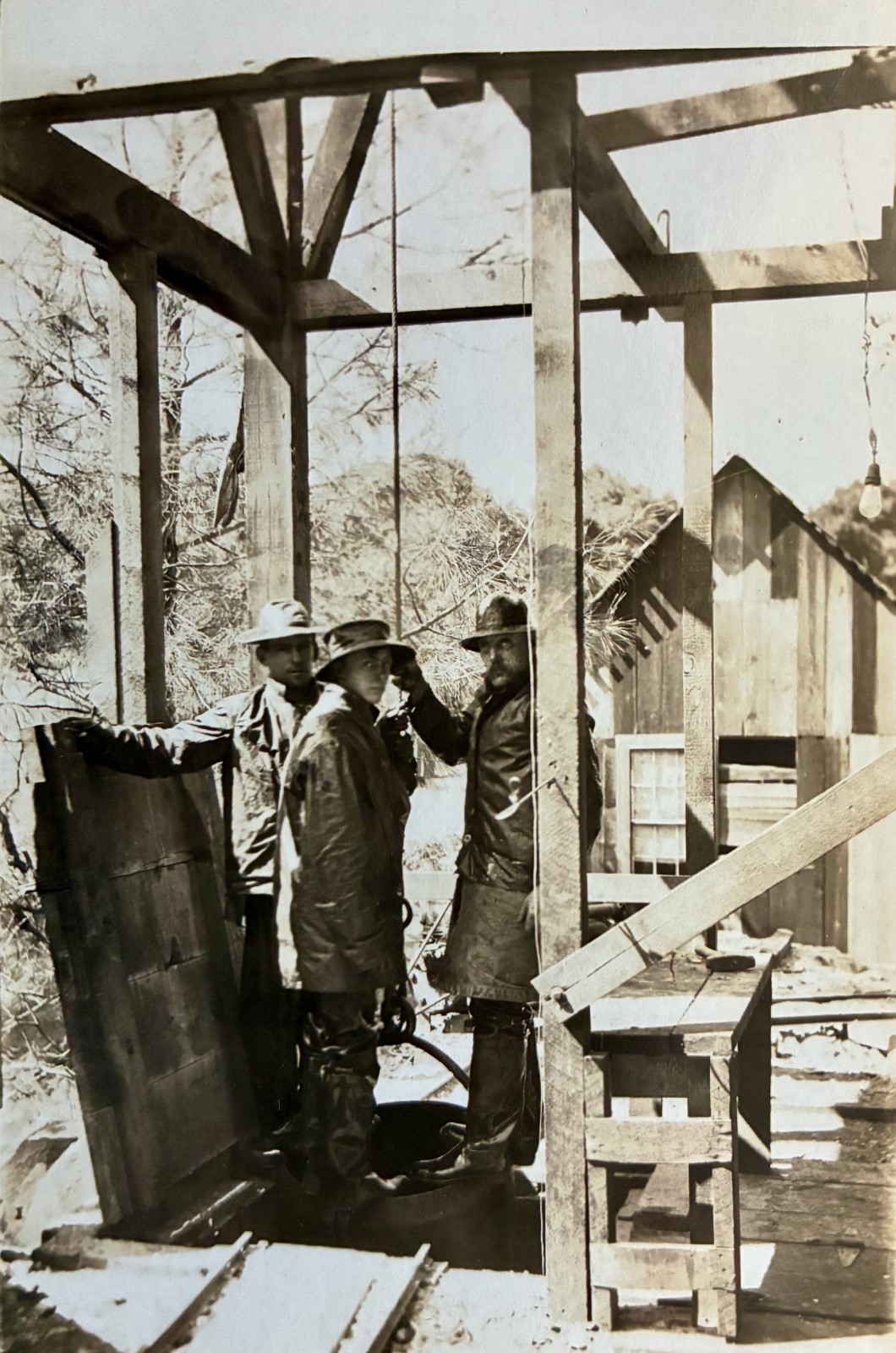 RARE 1920s Group of 13 RPPCs - Black Oak Gold Mine, Soulsbyville, CA