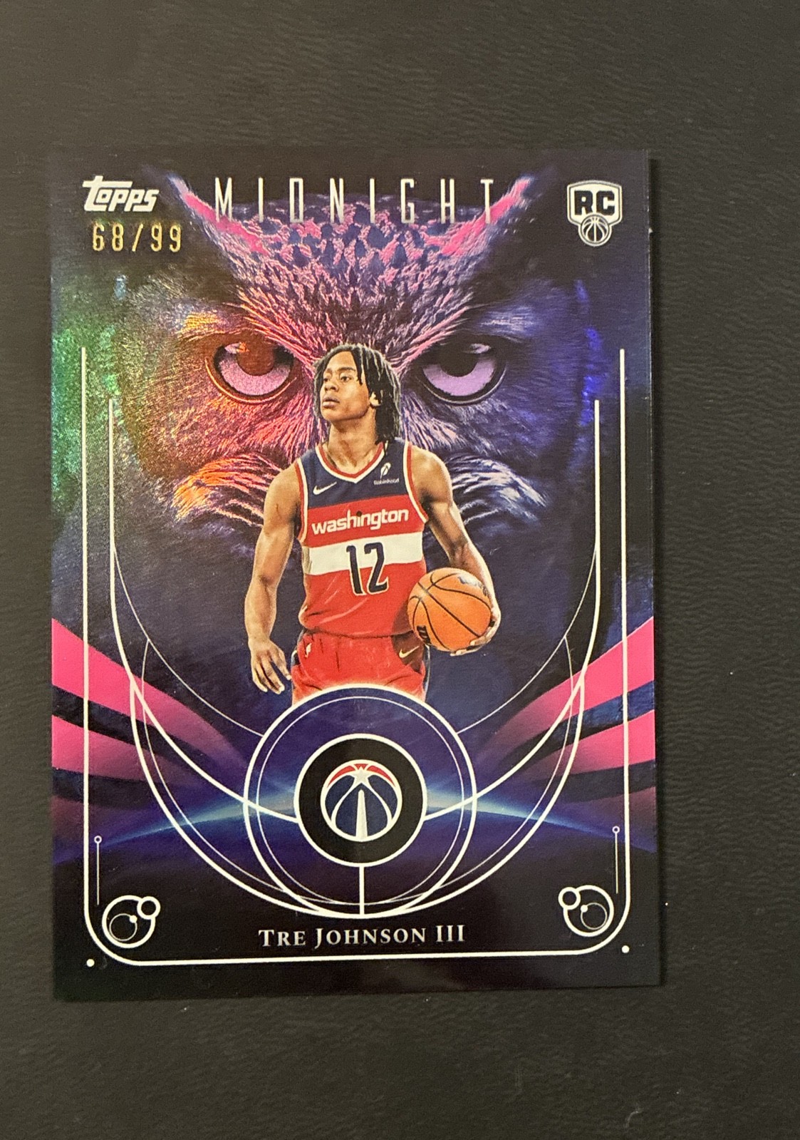 2025-26 Topps Midnight - Night Owls Tre Johnson #NO-21 Twilight /99 (RC)