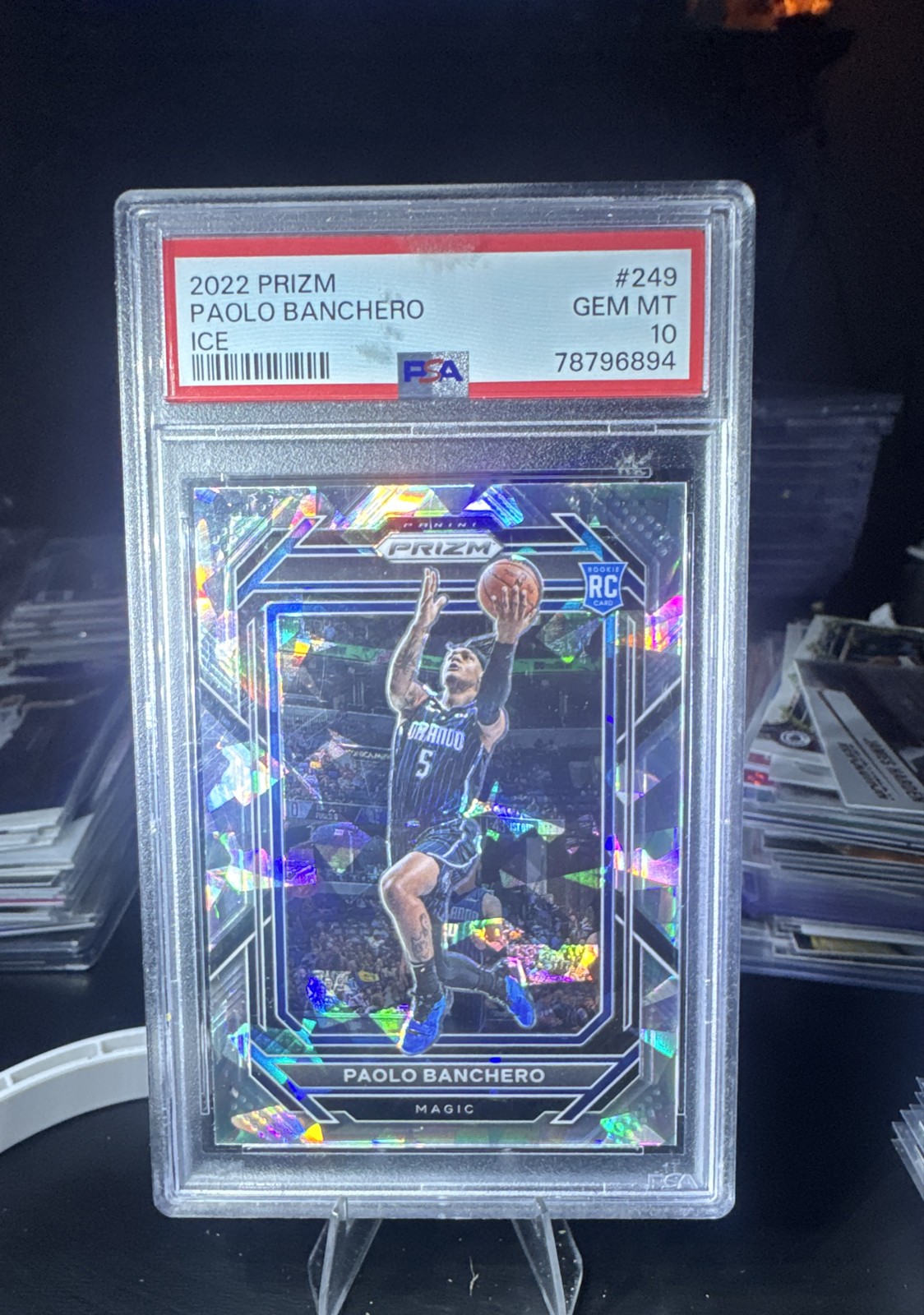 2022-23 Panini Prizm - Paolo Banchero #249 Ice Prizm (RC) Psa 10 Rc Chase 1/20