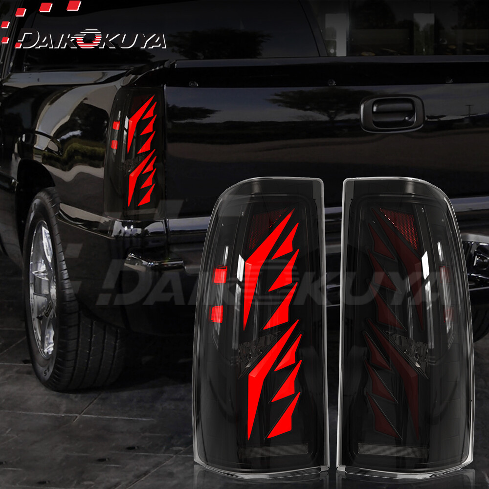For 2003-06 Chevy Silverado 1500 2500 3500HD LED Tail Lights W Startup Animation