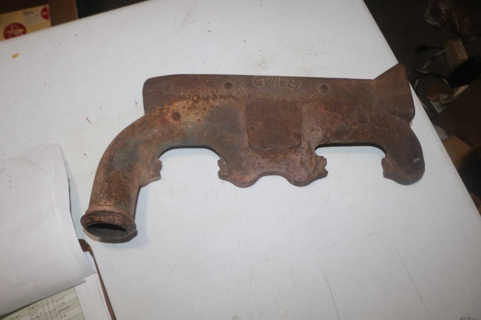Vintage Ford Model A Otwell exhaust manifold cabin heat assy Vintage Ford Model A Otwell exhaust manifold cabin heat assy
