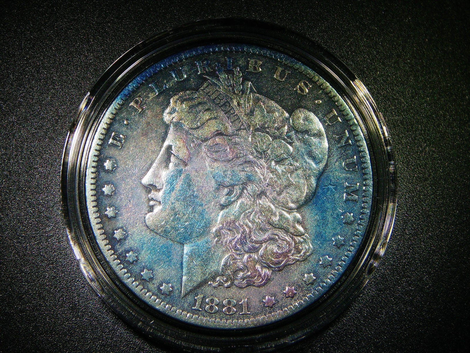 EF+ 1881-O MORGAN SILVER DOLLAR BEAUTIFULLY TONED COLLECTOR GRADE COIN M-1933