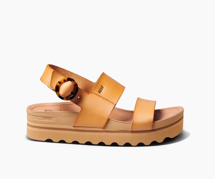 REEF Women\'s Vista Hi Comfortable Regular Buckle Sandal - Natural, Size Options REEF Women\'s Vista Hi Comfortable Regular Buckle Sandal - Natural, Size Options