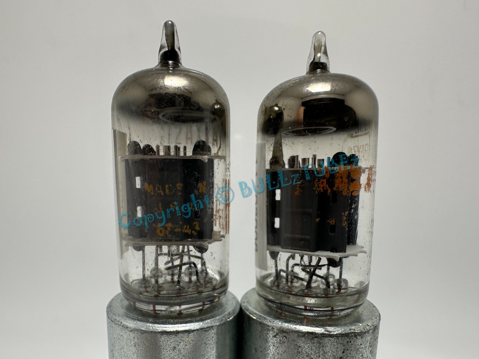 RCA  12AX7A 1960\'s  14mm Gray Plate Tubes PLATINUM MATCHED on AT1000 ECC83 7025