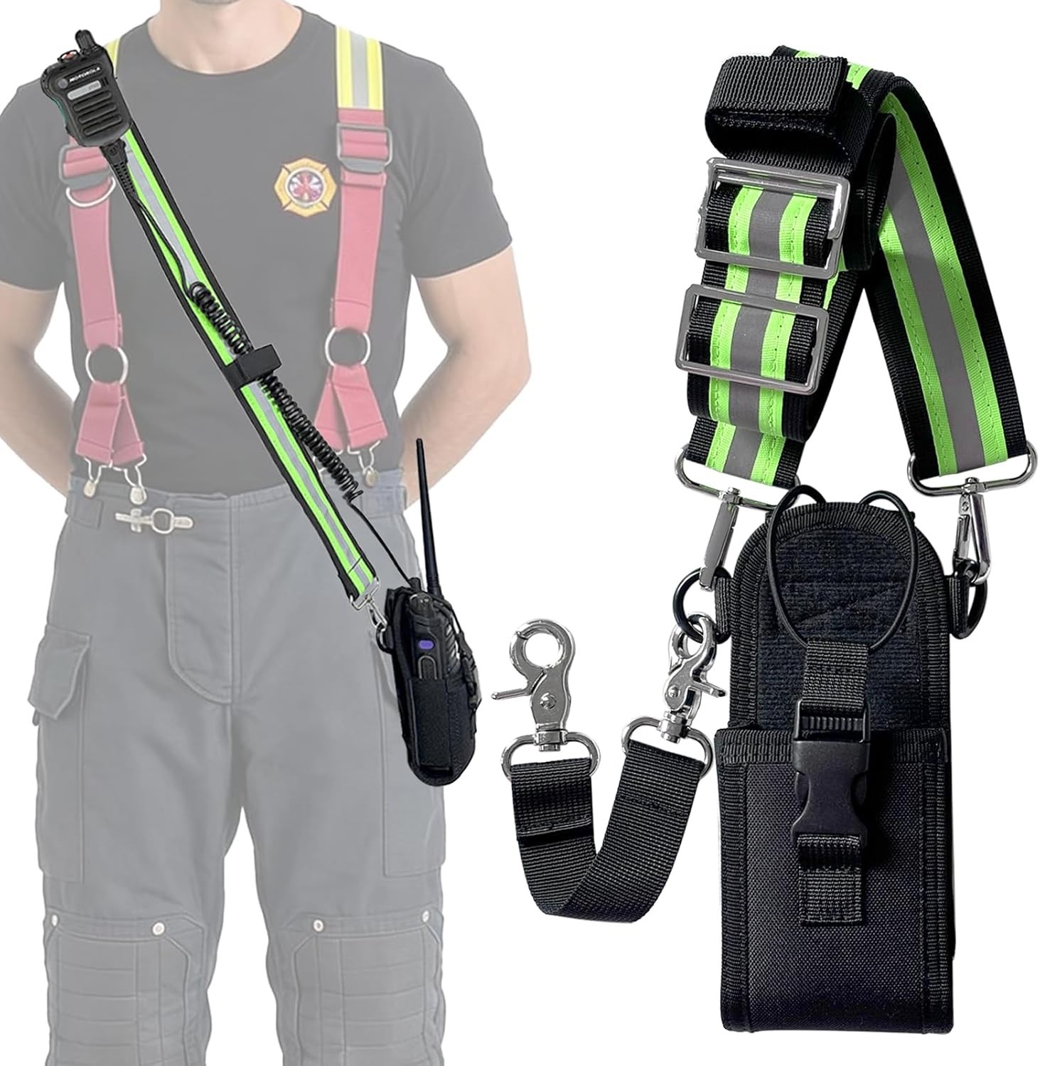 Firefighter Radio Strap and Holder