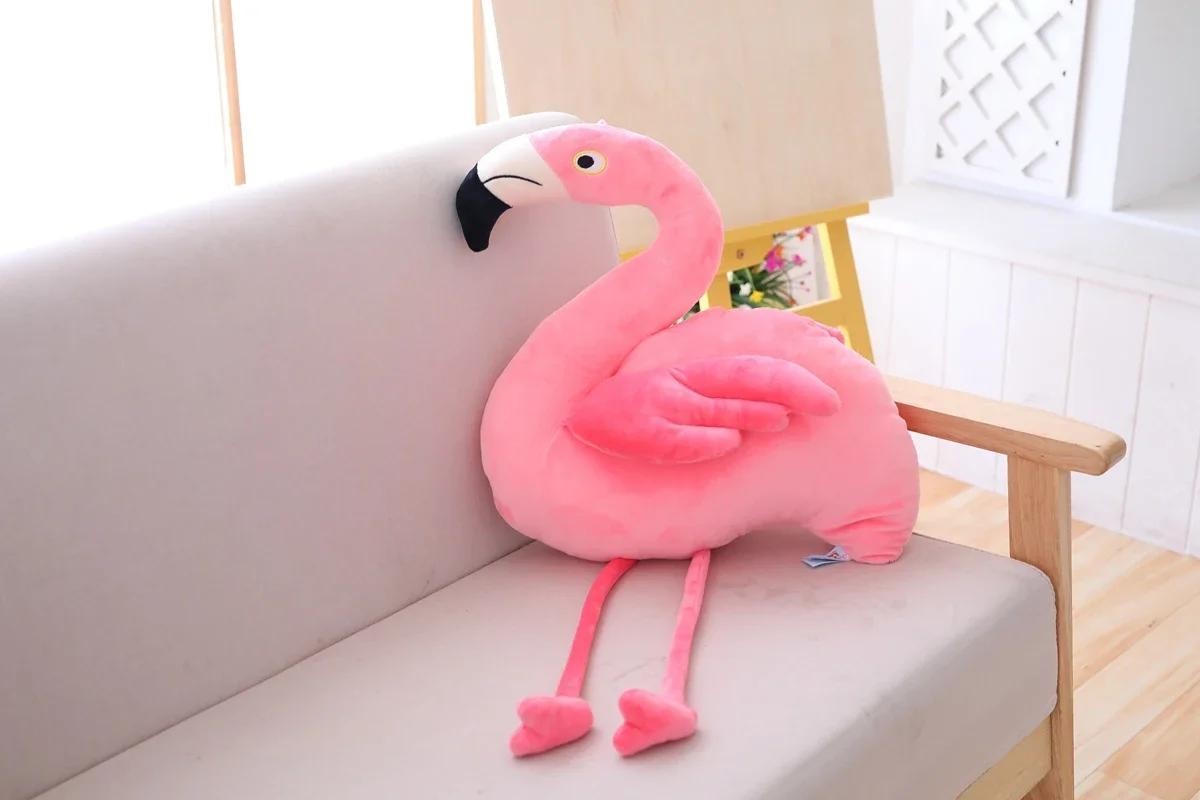 40cm Realistic Flamingo Plush Toy Soft Stuffed Animal Flamingo Pillow Love Gift