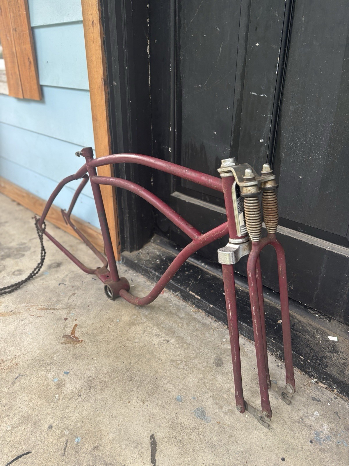 Firestone Super Cruiser Frame, Forks & Headbadge - Tank Bike- Monark Firestone Super Cruiser Frame, Forks & Headbadge - Tank Bike- Monark