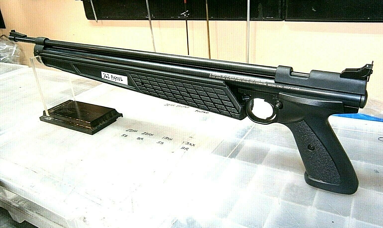 Alchemy Upgraded Crosman 362 RIFLE MODIFIED TO .22 CALIBER LONG PISTOL WOOHOO
