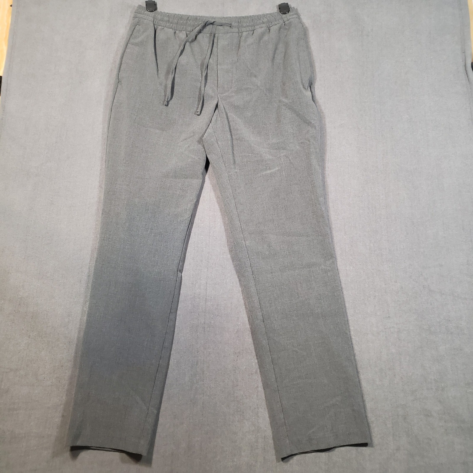 H&M Slim Fit Jogger Pants Mens Medium Gray Drawstring Elastic Waist Trousers H&M Slim Fit Jogger Pants Mens Medium Gray Drawstring Elastic Waist Trousers