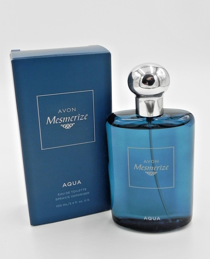 Avon Mesmerize AQUA Eau de Toilette Spray, Men Cologne, 3.4 oz., New, 