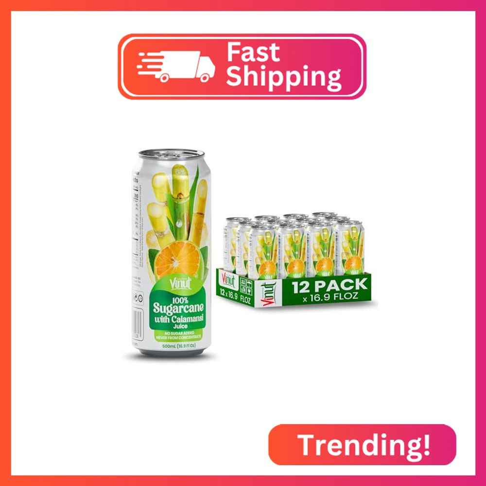 VINUT 100% Sugarcane with Calamansi Juice, No Added Sugar, Not From Concentrate,