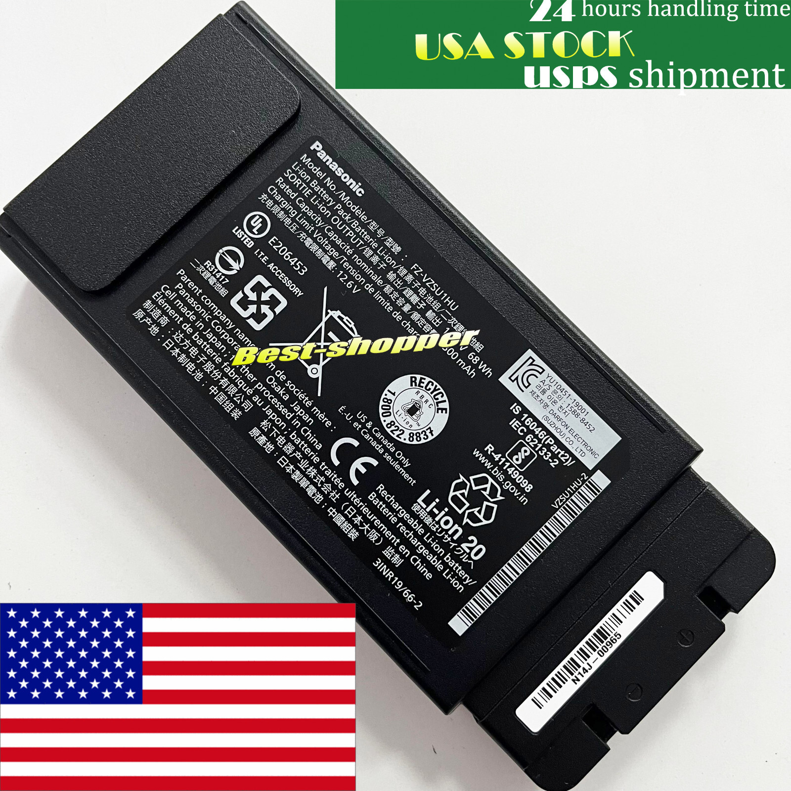 New Genuine OEM FZ-VZSU1HU Battery for PANASONIC Toughbook 55 FZ-55 Mk1 68Wh