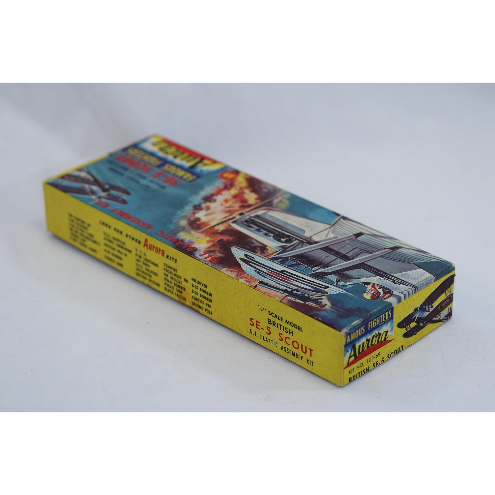 Set of 2 Vintage 1956 Aurora British SE-5 Scout Model Kit 103-69 One Box Set of 2 Vintage 1956 Aurora British SE-5 Scout Model Kit 103-69 One Box
