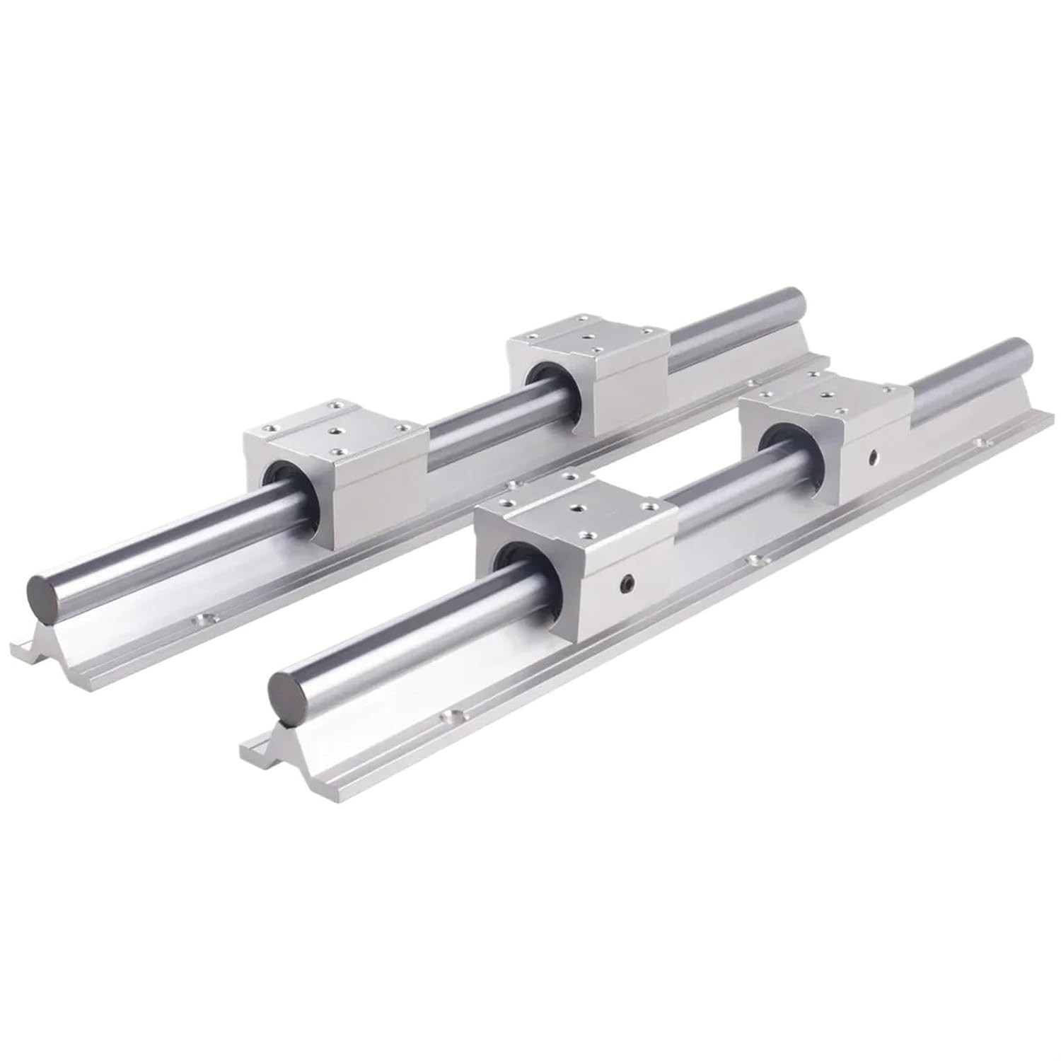 2X SBR25 Linear Rail Guide 1000MM Slide Shaft Rod +4X SBR25UU Bearing Block